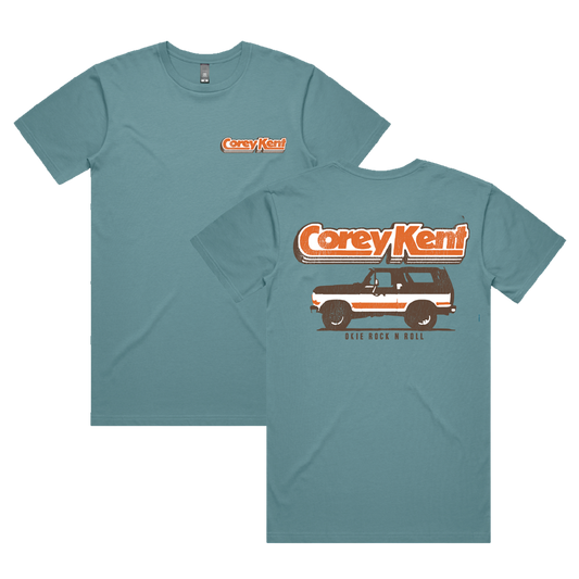Teal Bronco Tee