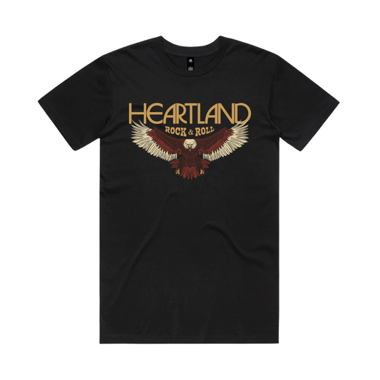 Heartland Eagle Black Tee