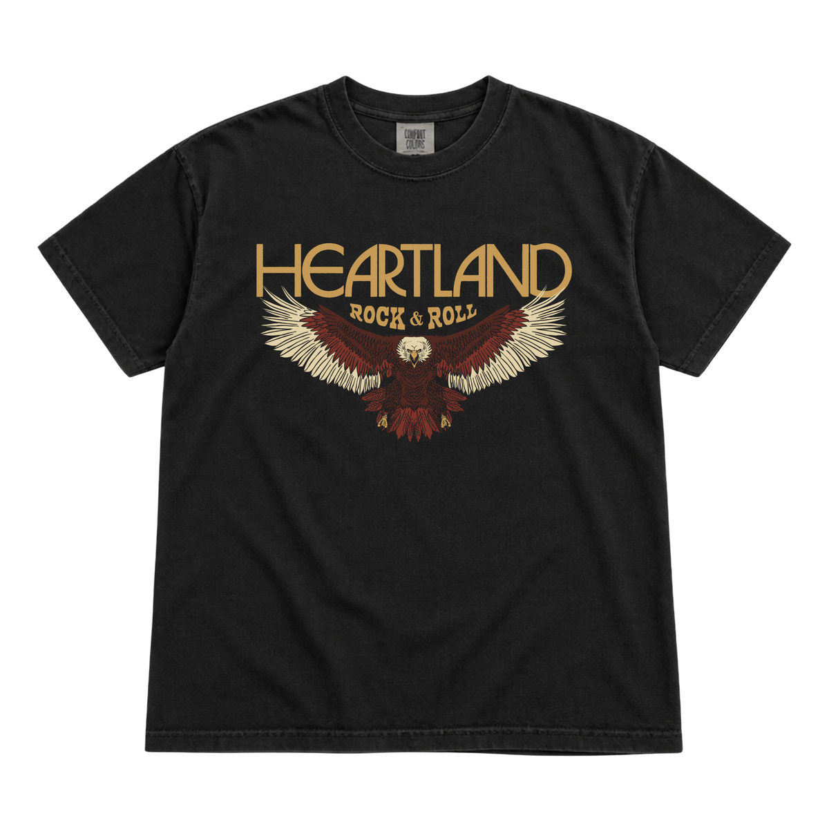 Heartland Eagle Black Tee